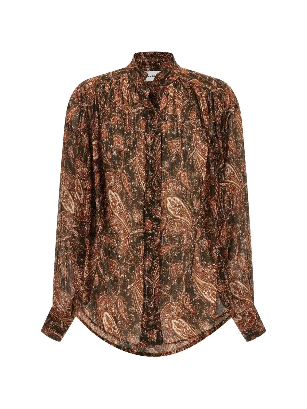 Rania paisley-print lam shirt - 1