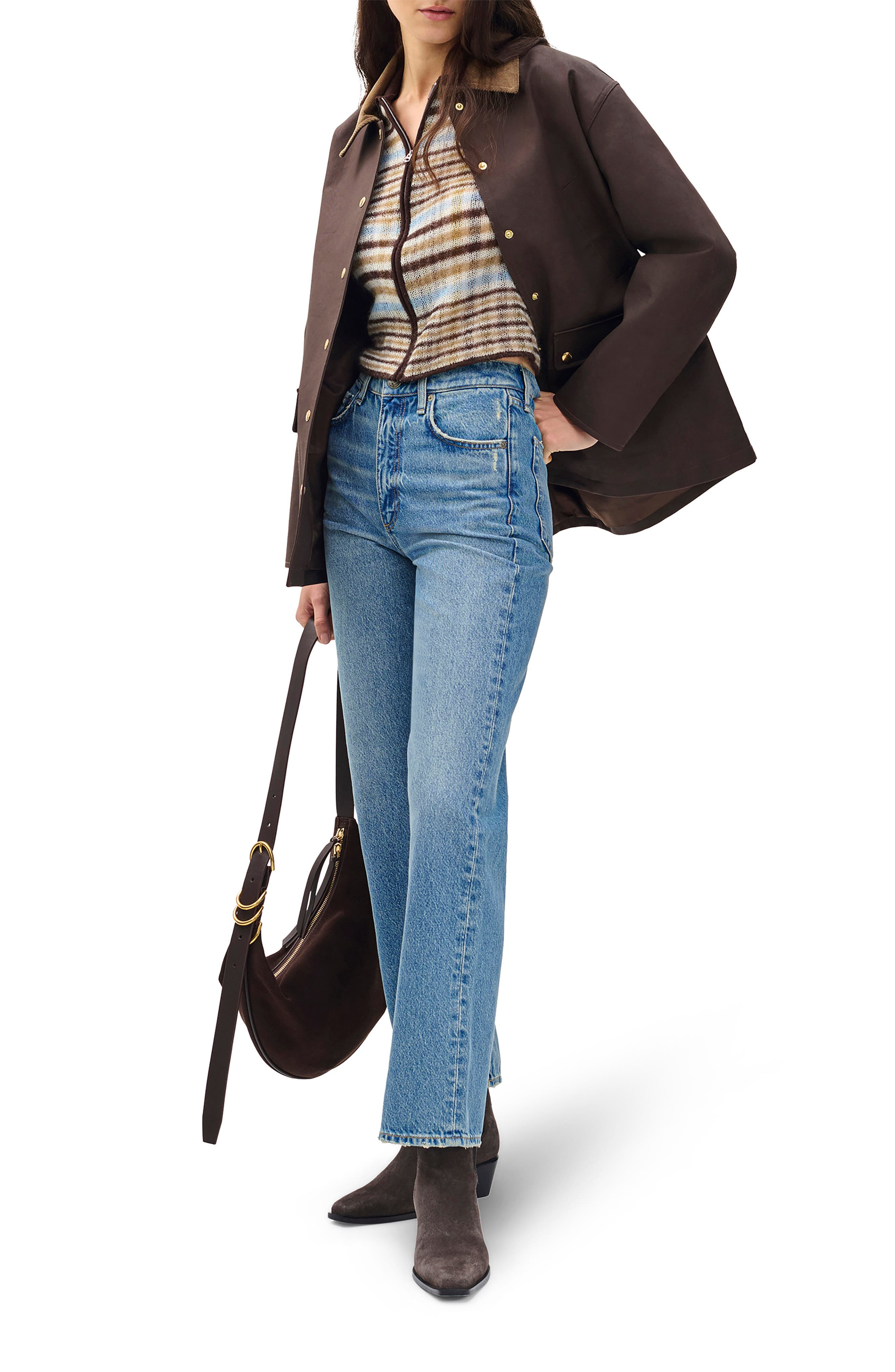 rag & bone Shea High Waist Relaxed Straight Leg Jeans in Ithca at Nordstrom - 5