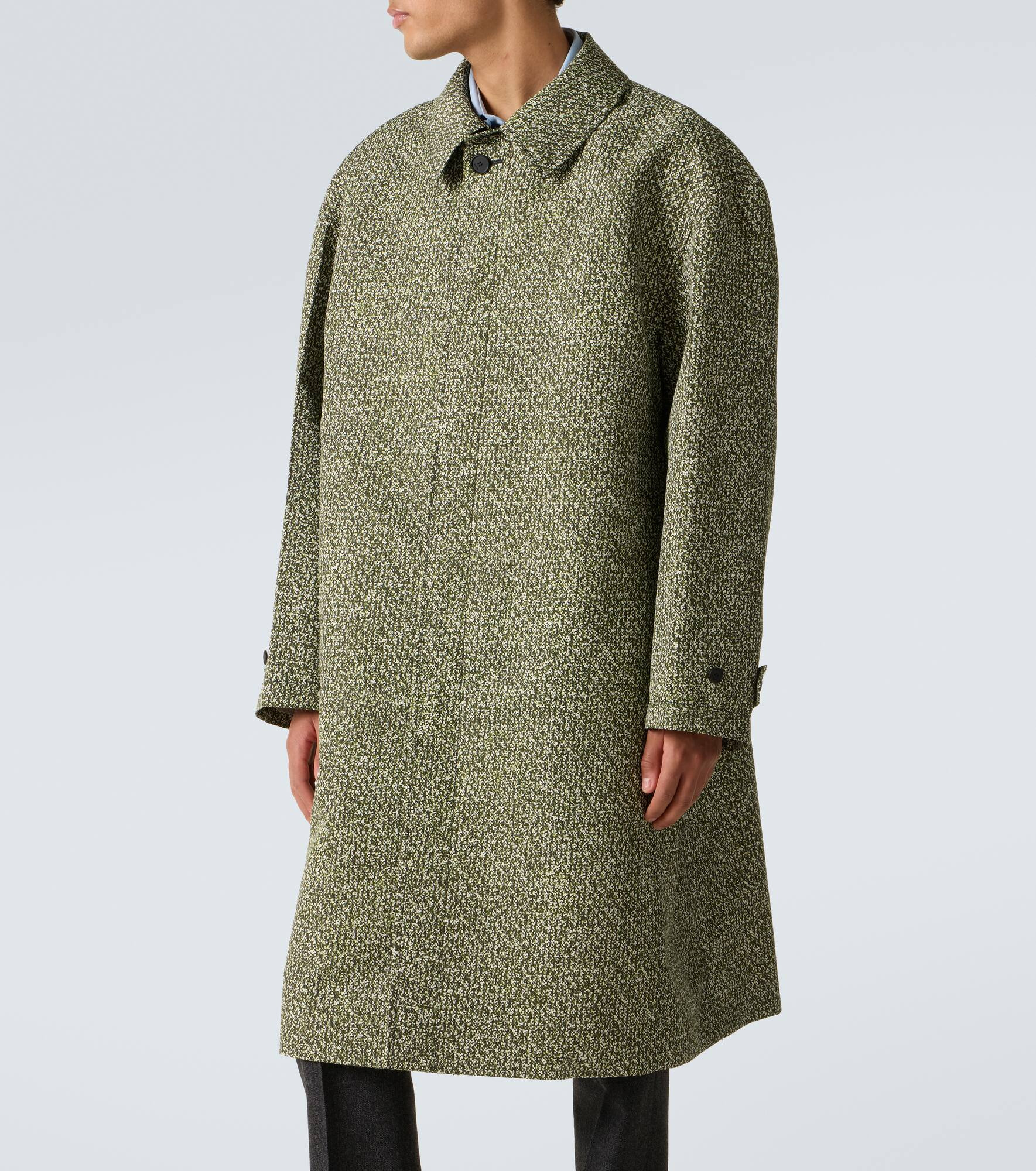 Printed poplin car coat - 3