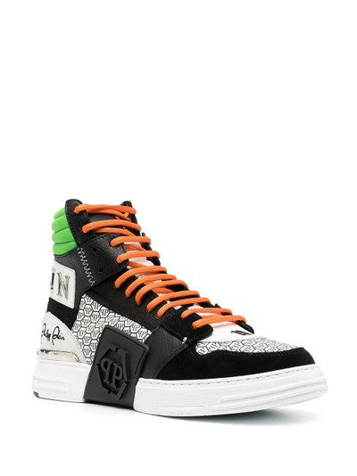 PHILIPP PLEIN Phantom Kick$ high-top sneakers outlook