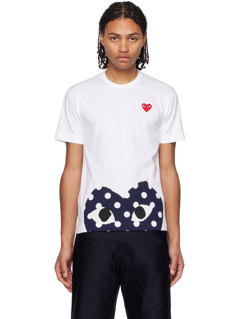 White Polka Dot T-Shirt - 1