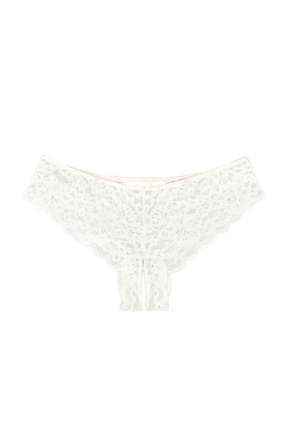 Charlotte Lace Crotchless Panty - 1