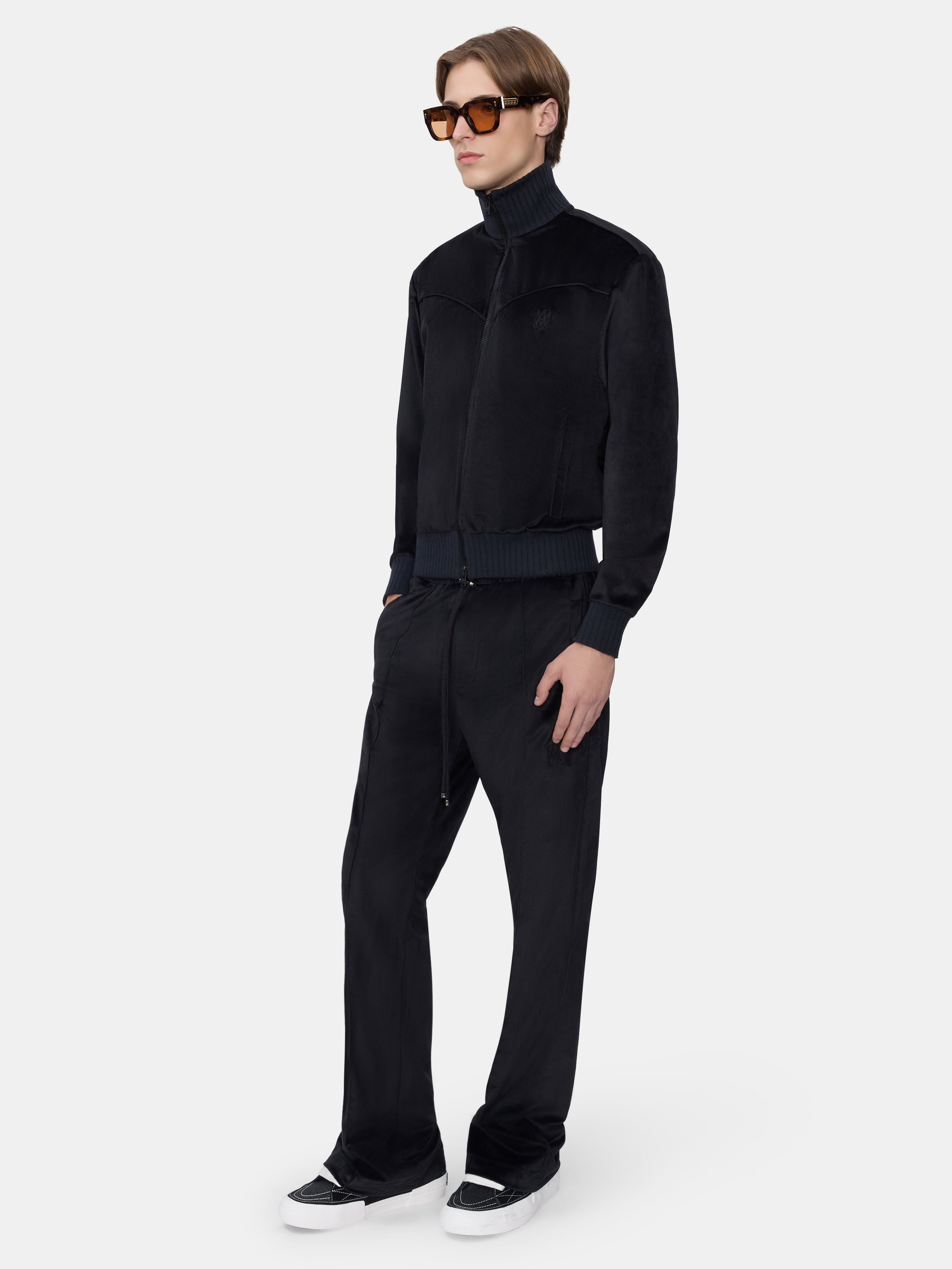 VELVET FLARE TRACK PANT - 3