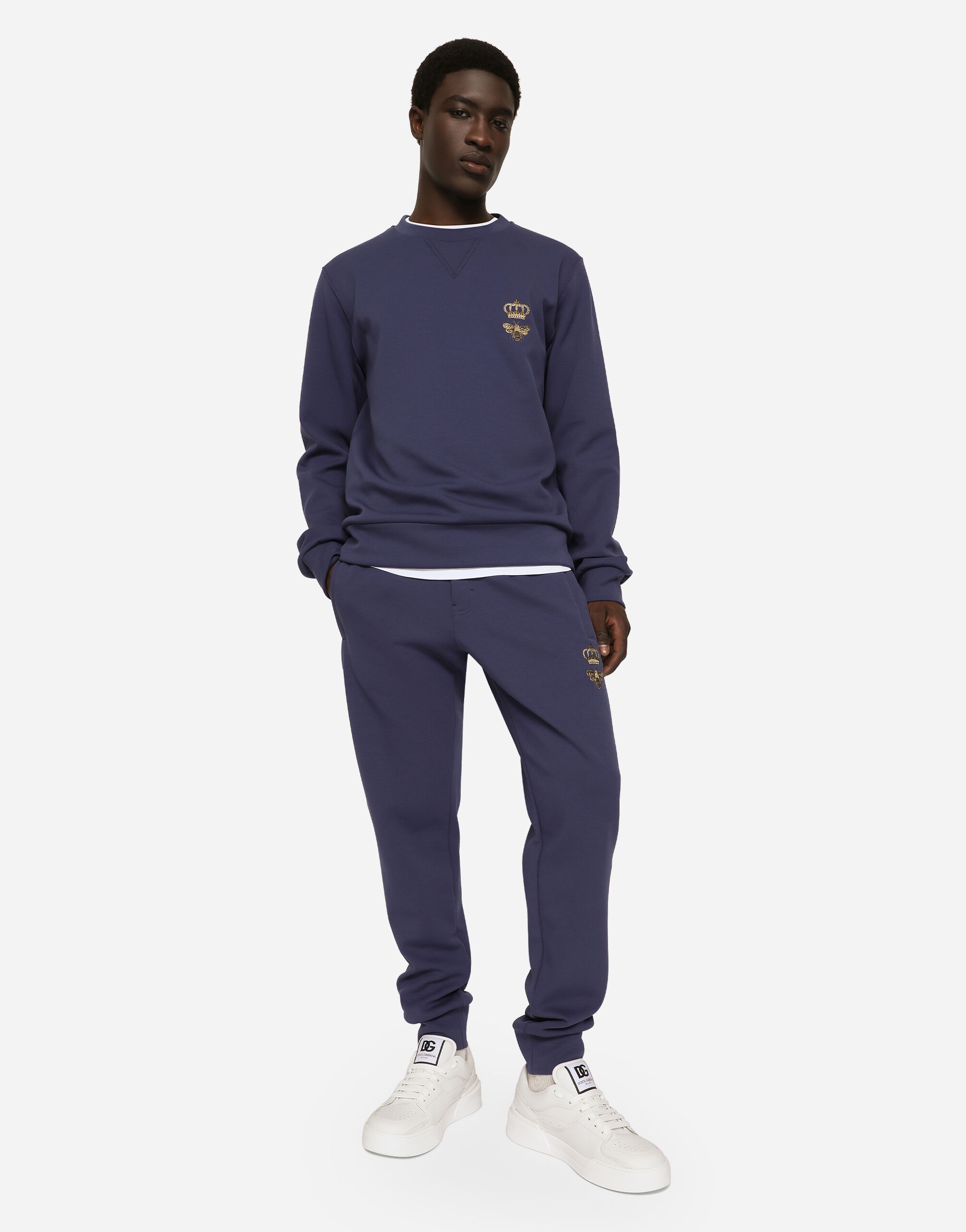 Cotton jersey sweatshirt with embroidery - 5