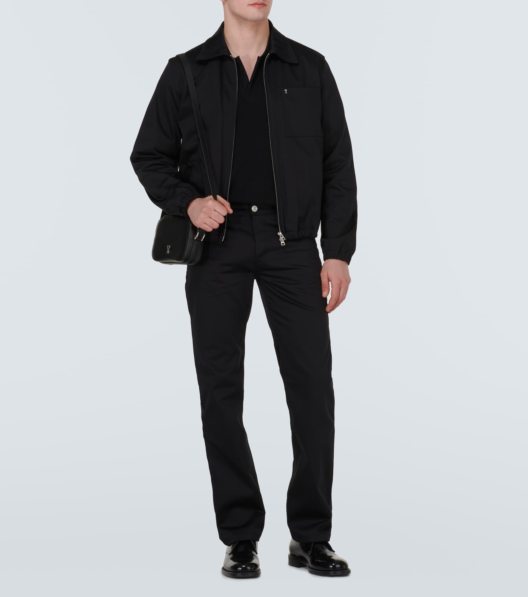 Ami De Cœur cotton-blend polo sweater - 2