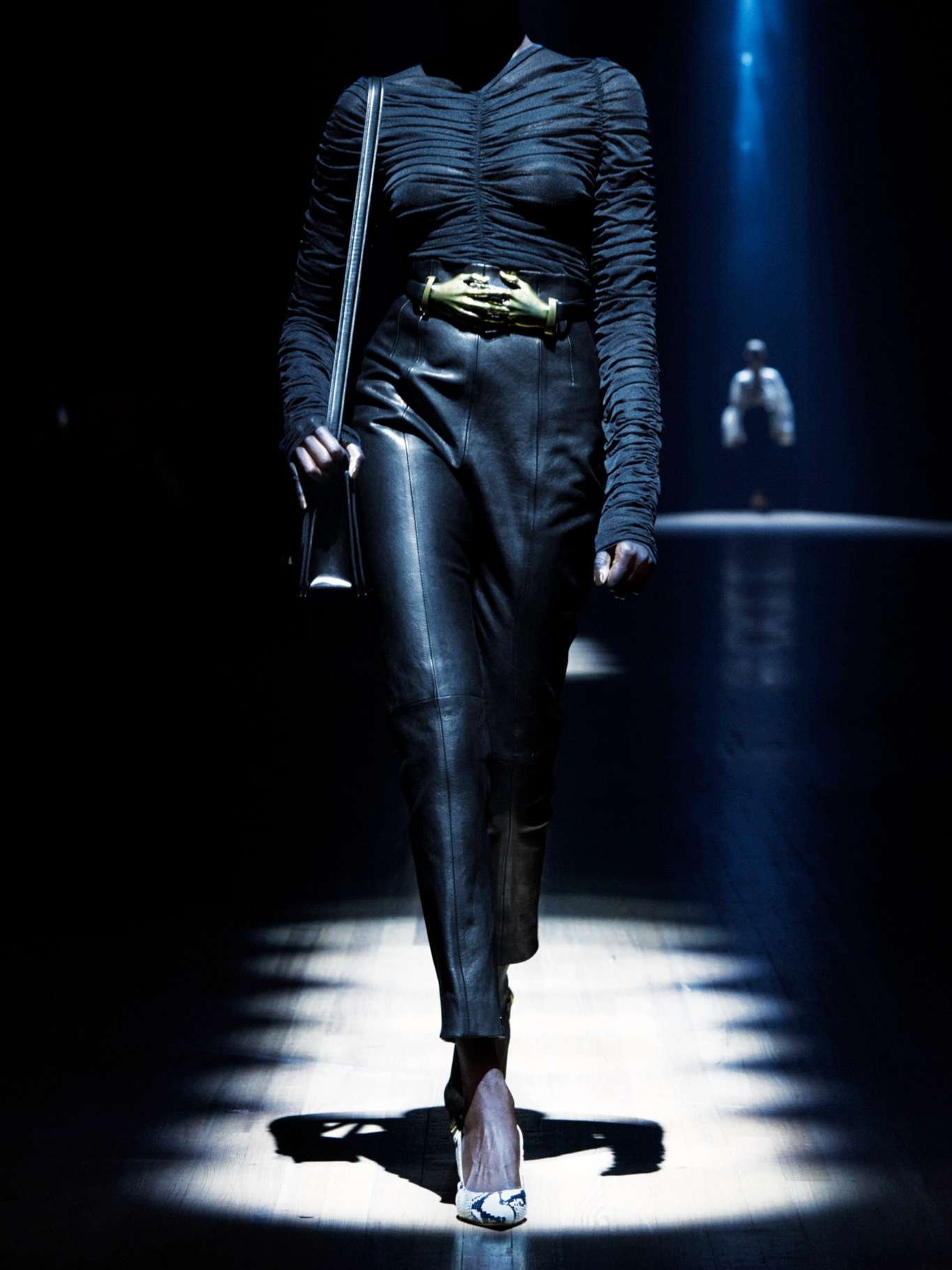 Lenn high-rise leather pants - 10