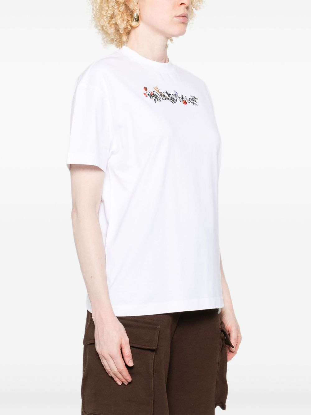 floral-logo T-shirt - 3