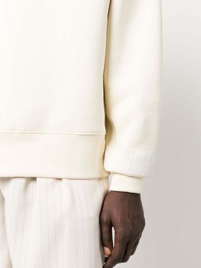 logo-embroidered patch sweatshirt 6