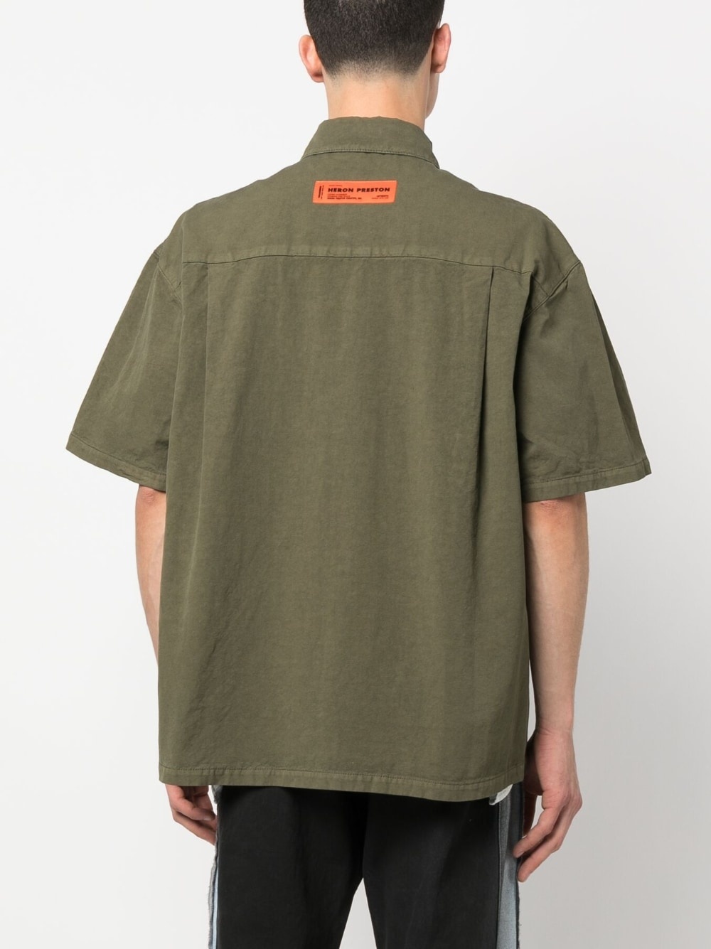logo-patch short-sleeve shirt - 4