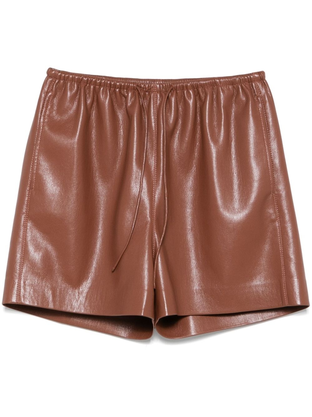 faux-leather shorts - 1