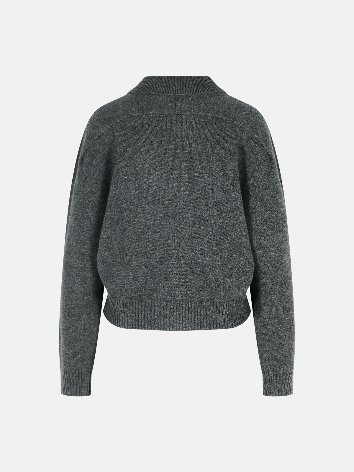 'HOMERE' GREY CASHMERE SWEATER - 3