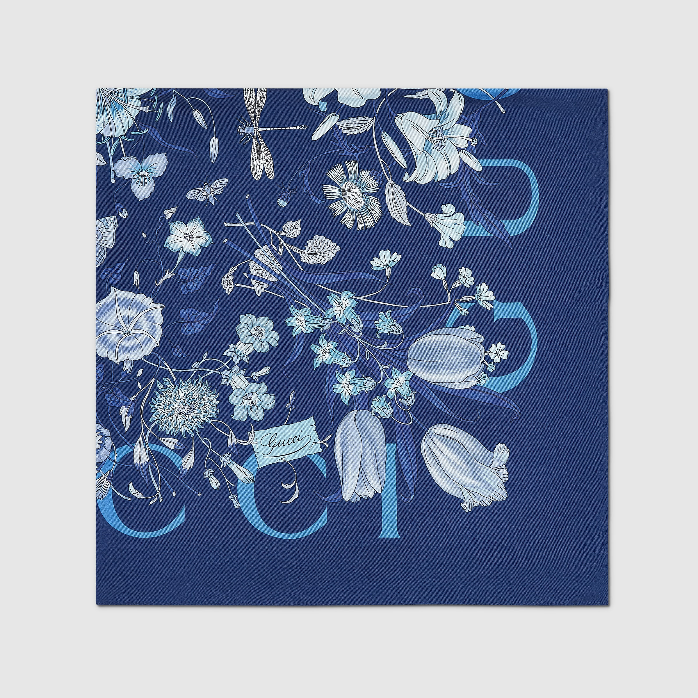 Printed silk twill carré - 2