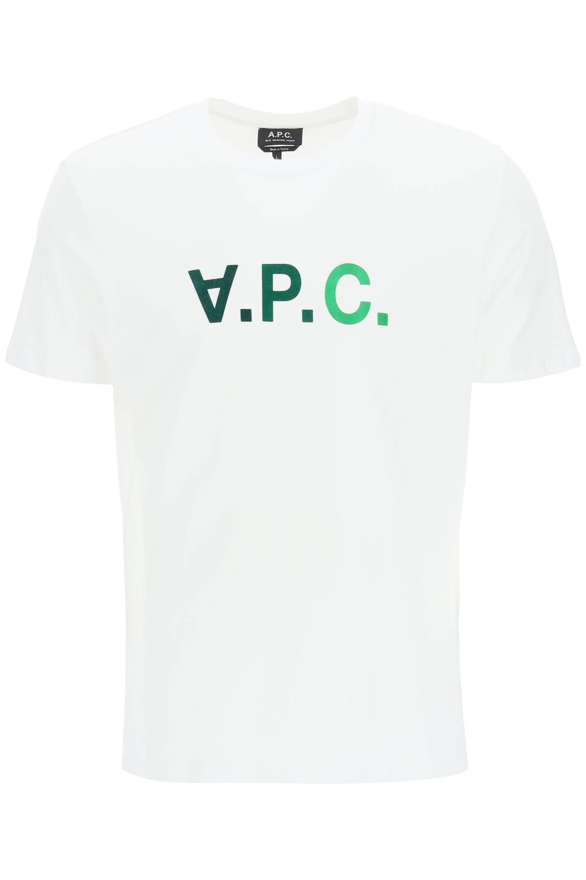 T-SHIRT WITH FLOCKED V.P.C. LOGO - 1