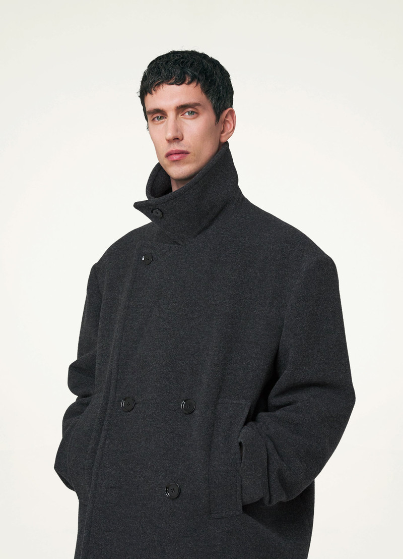 Lemaire MAXI PEA COAT | REVERSIBLE