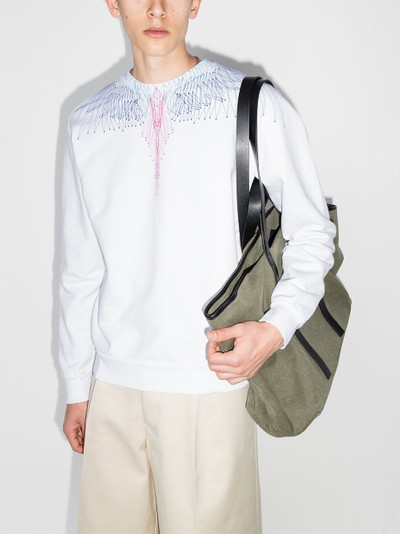 Marcelo Burlon County Of Milan Bezier Wings crew-neck sweater outlook