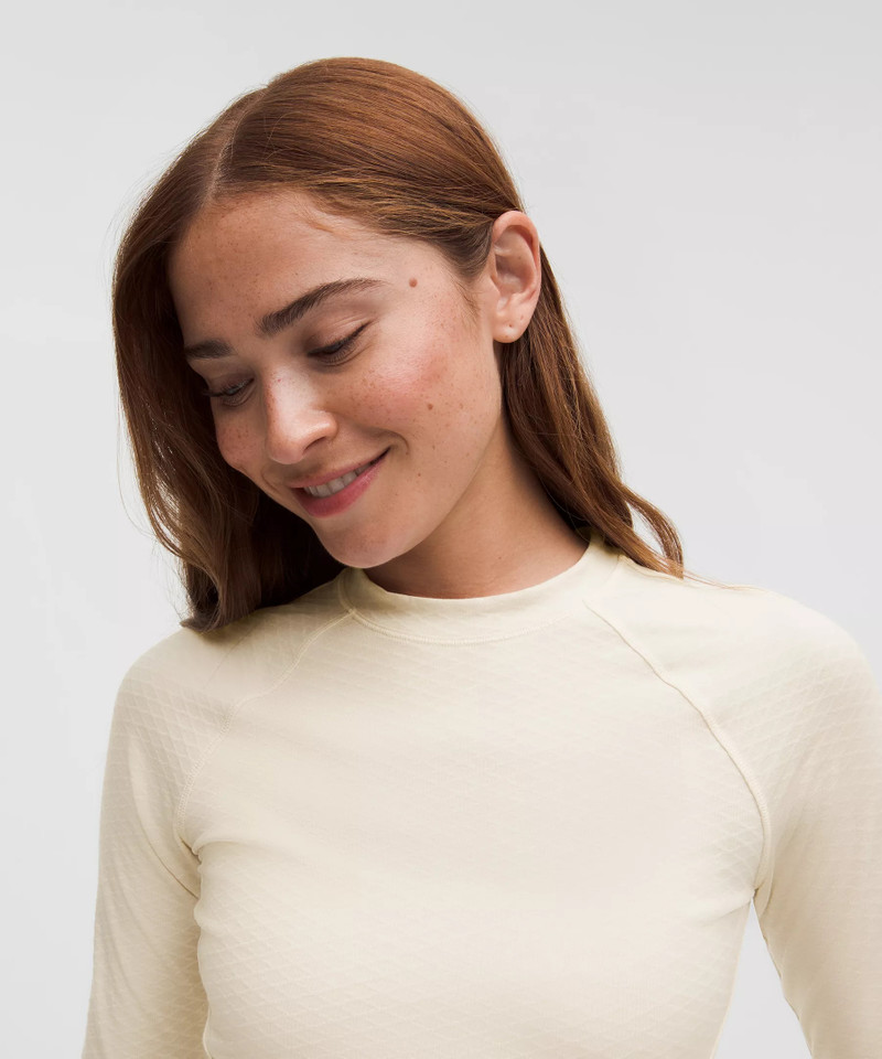 Diamond-Texture Wool-Blend Crewneck Base Layer 4