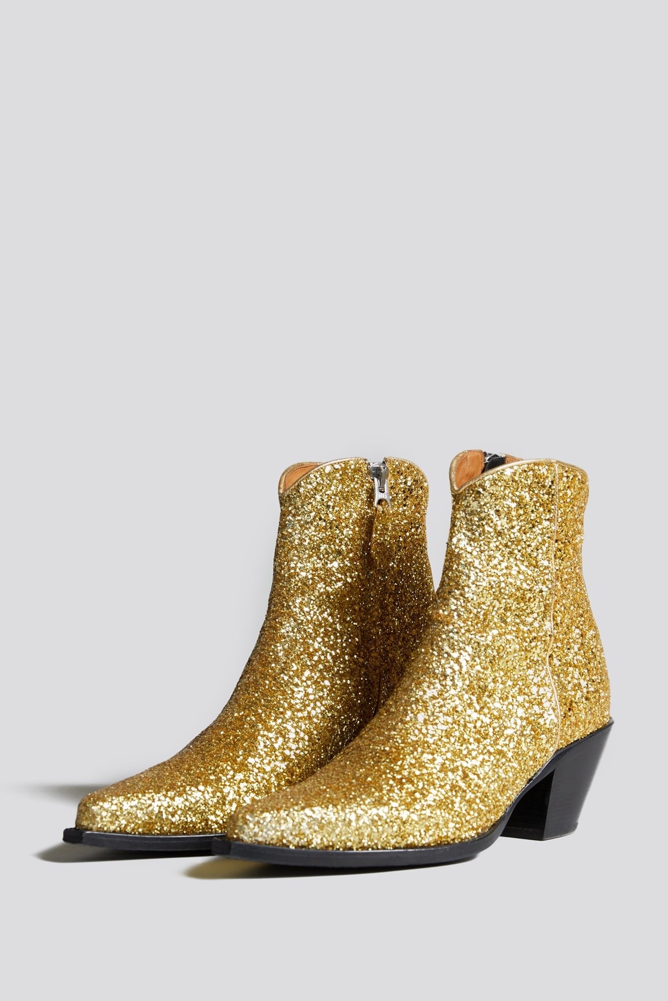 ANKLE COWBOY BOOT - RUTILANT GOLD - 1