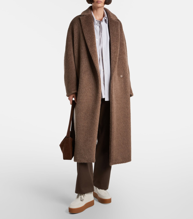 HOGAN Shearling-trimmed suede ankle boots outlook