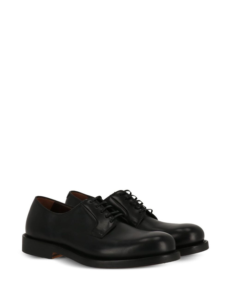 FERRAGAMO leather derby shoes outlook
