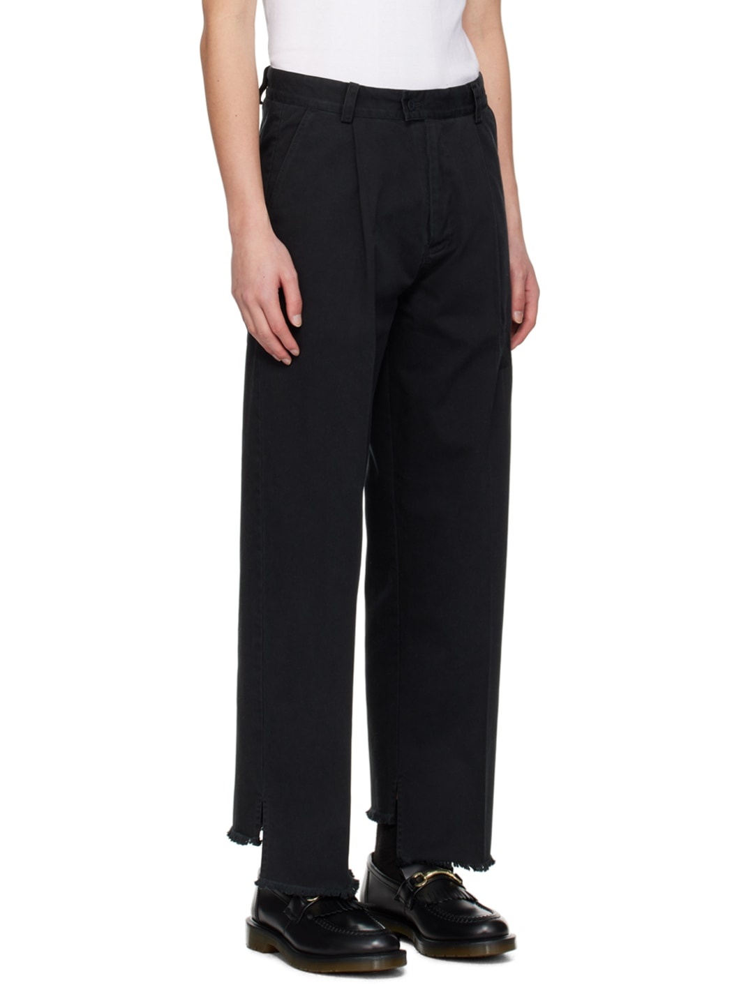 Black Cover Up Trousers - 2