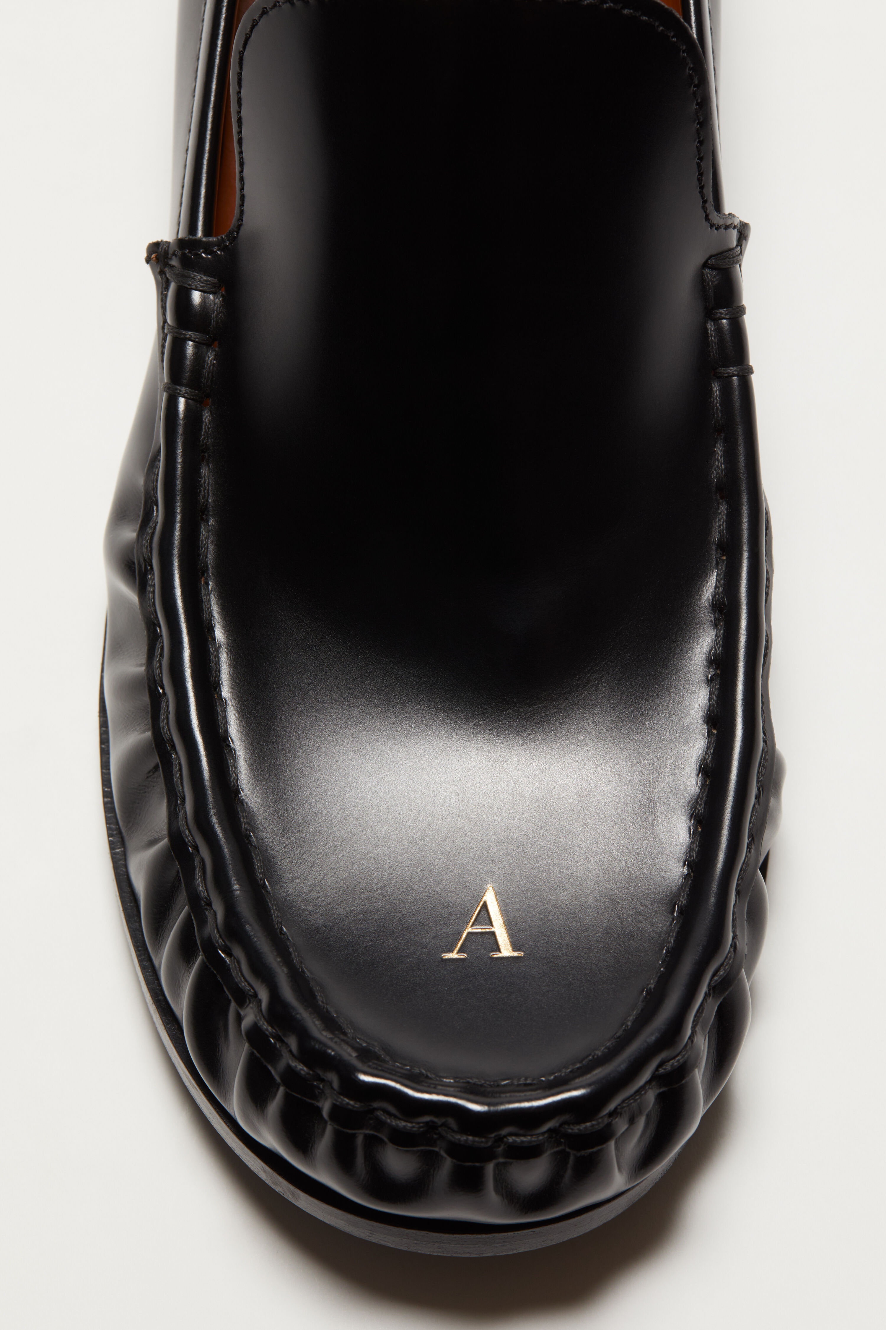 Leather loafers - Black - 5