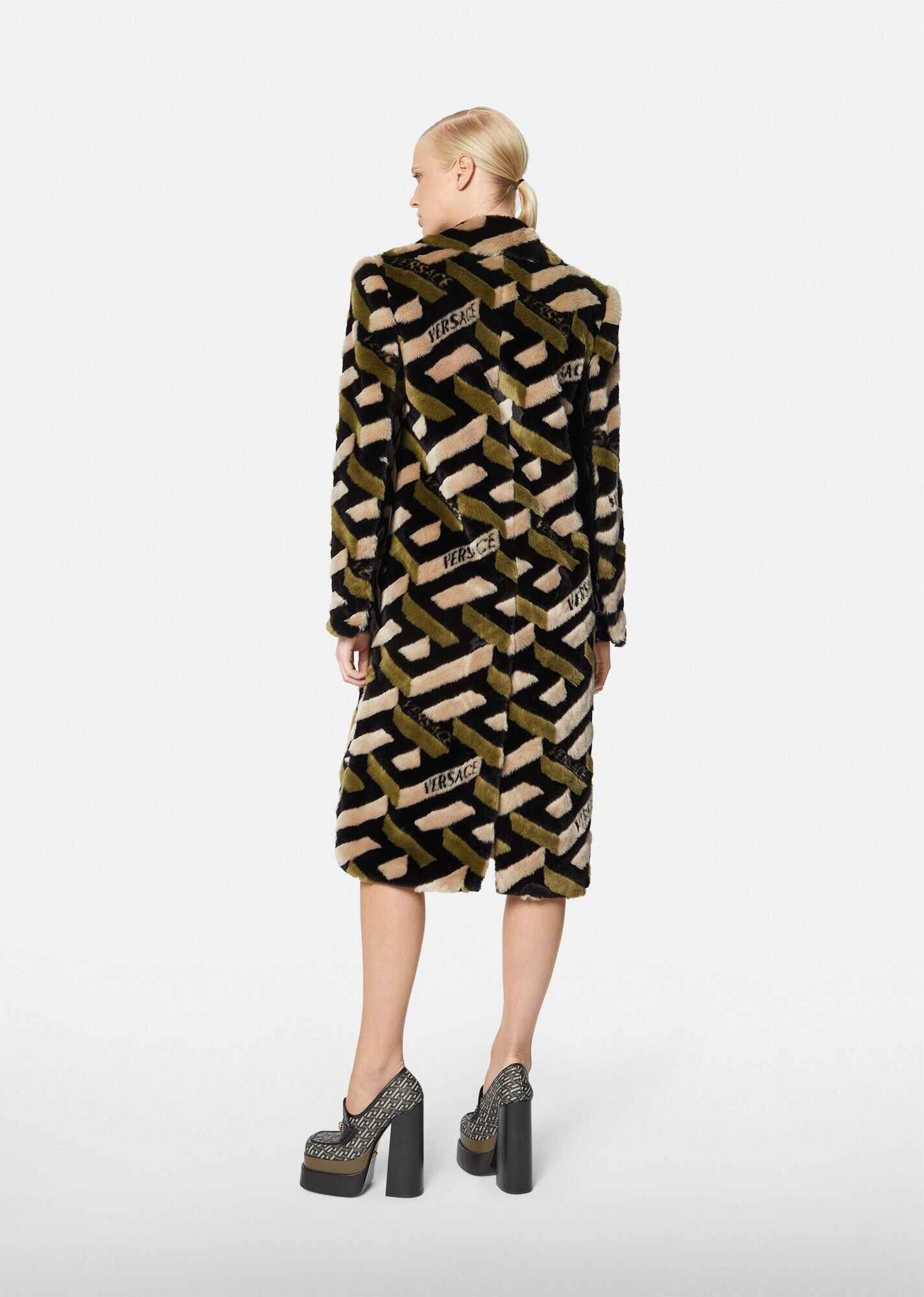 La Greca Faux Fur Coat - 3