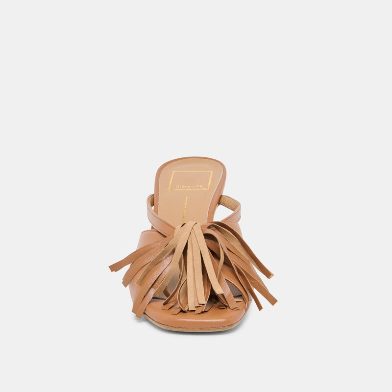 ROSALY HEELS CHESTNUT LEATHER 9