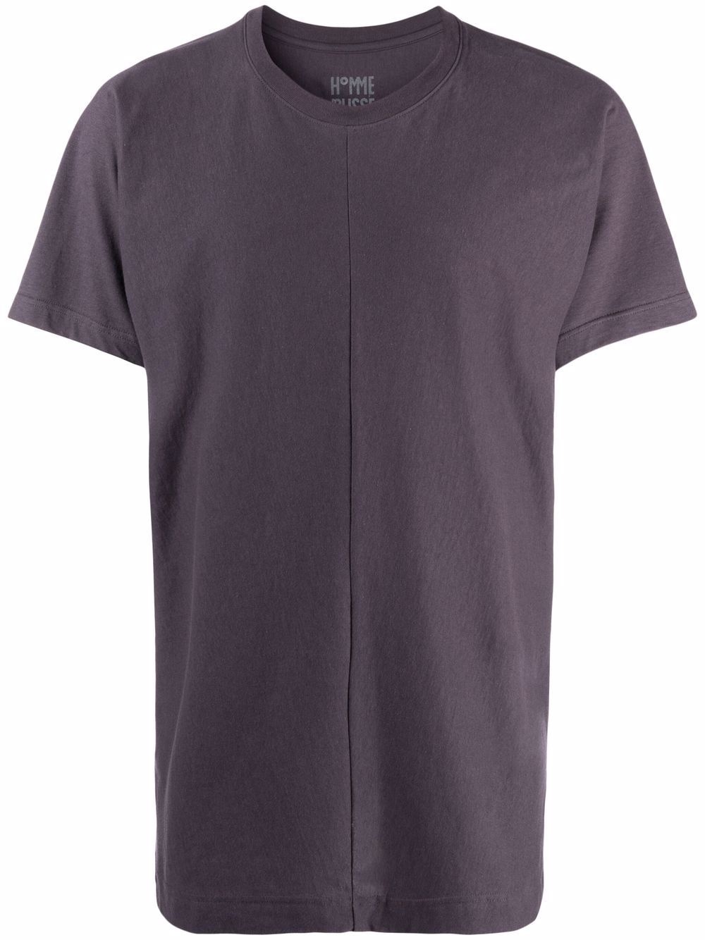 panelled short-sleeve cotton T-shirt - 1