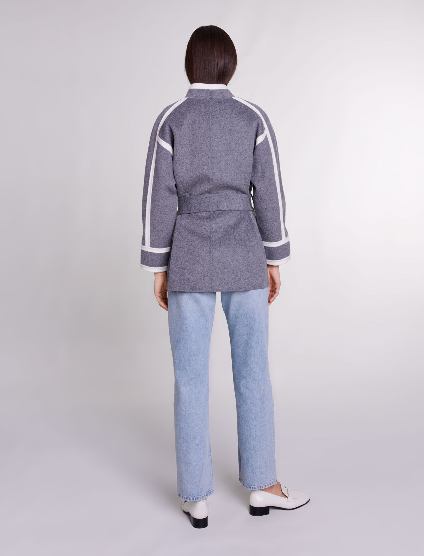 Short two-tone coat - 4