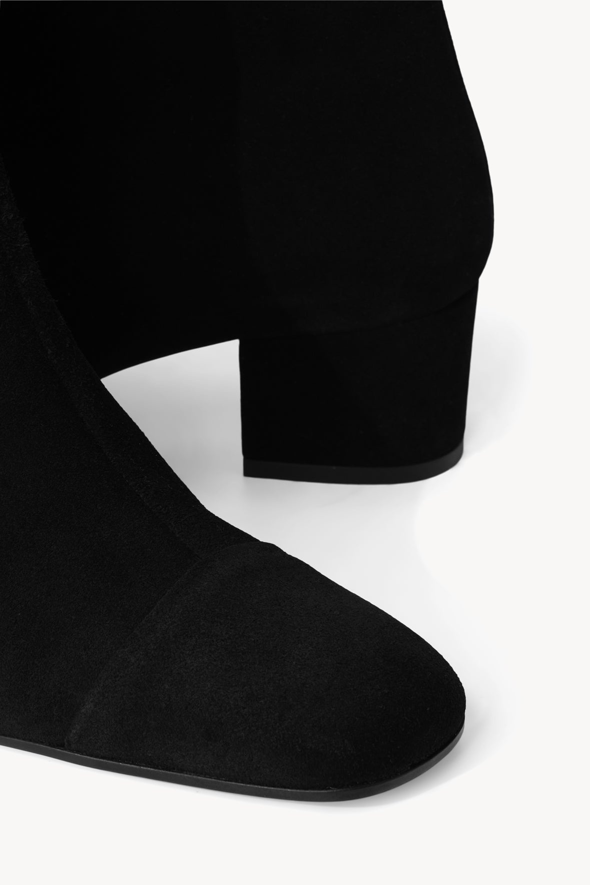 STAUD AIMEE SHORT BOOT BLACK SUEDE - 7