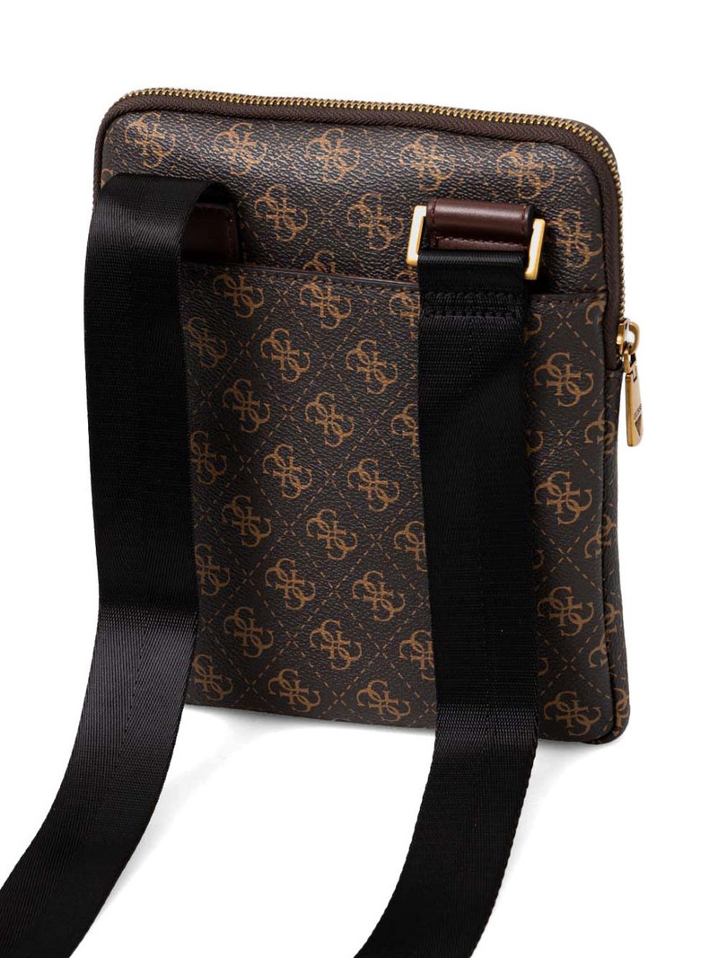 GUESS USA mini Milano monogram-print logo-plaque messenger bag outlook