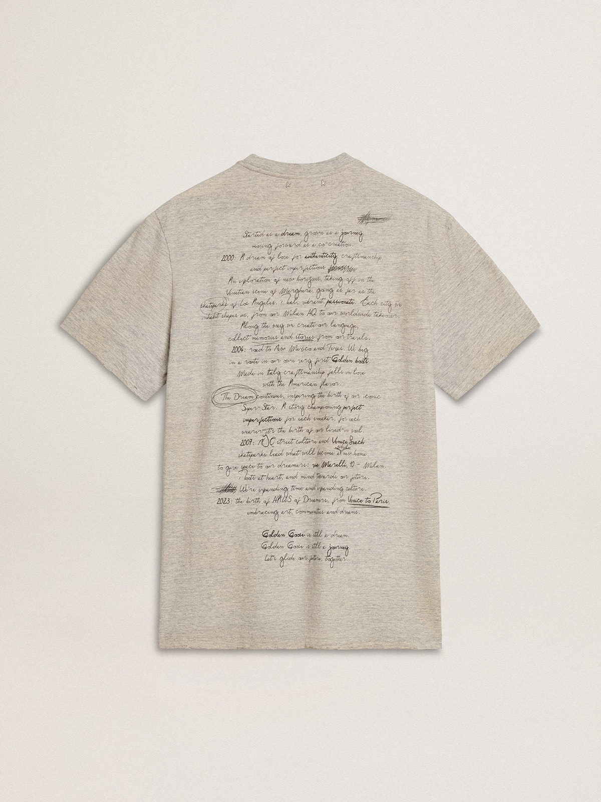 Men's gray T-shirt with black lettering - 6