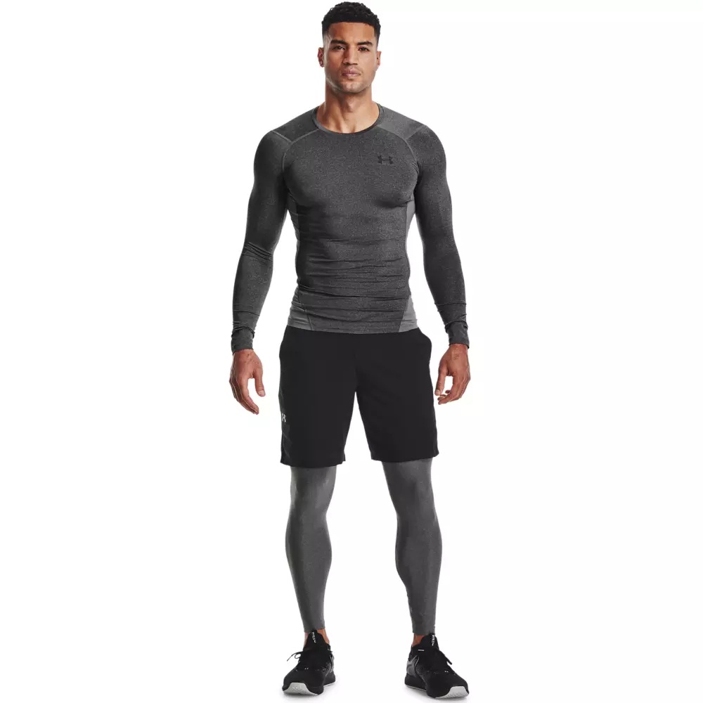 Men's Grey HeatGear Armour Leggings - 5