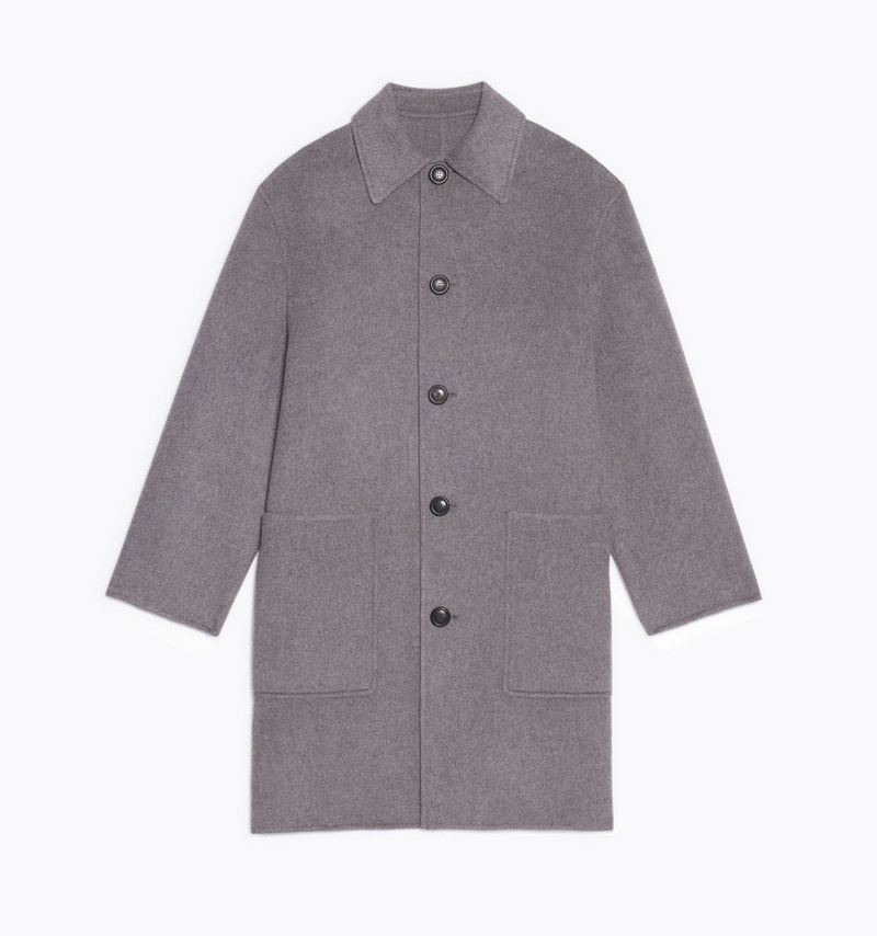 AMI Paris Double Face Coat With Patch Pockets outlook