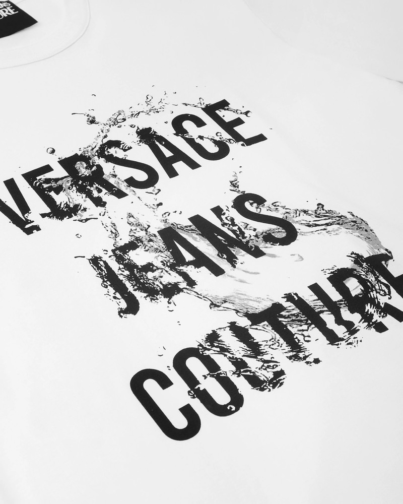 VERSACE JEANS COUTURE Printed Cotton-Jersey T-Shirt outlook