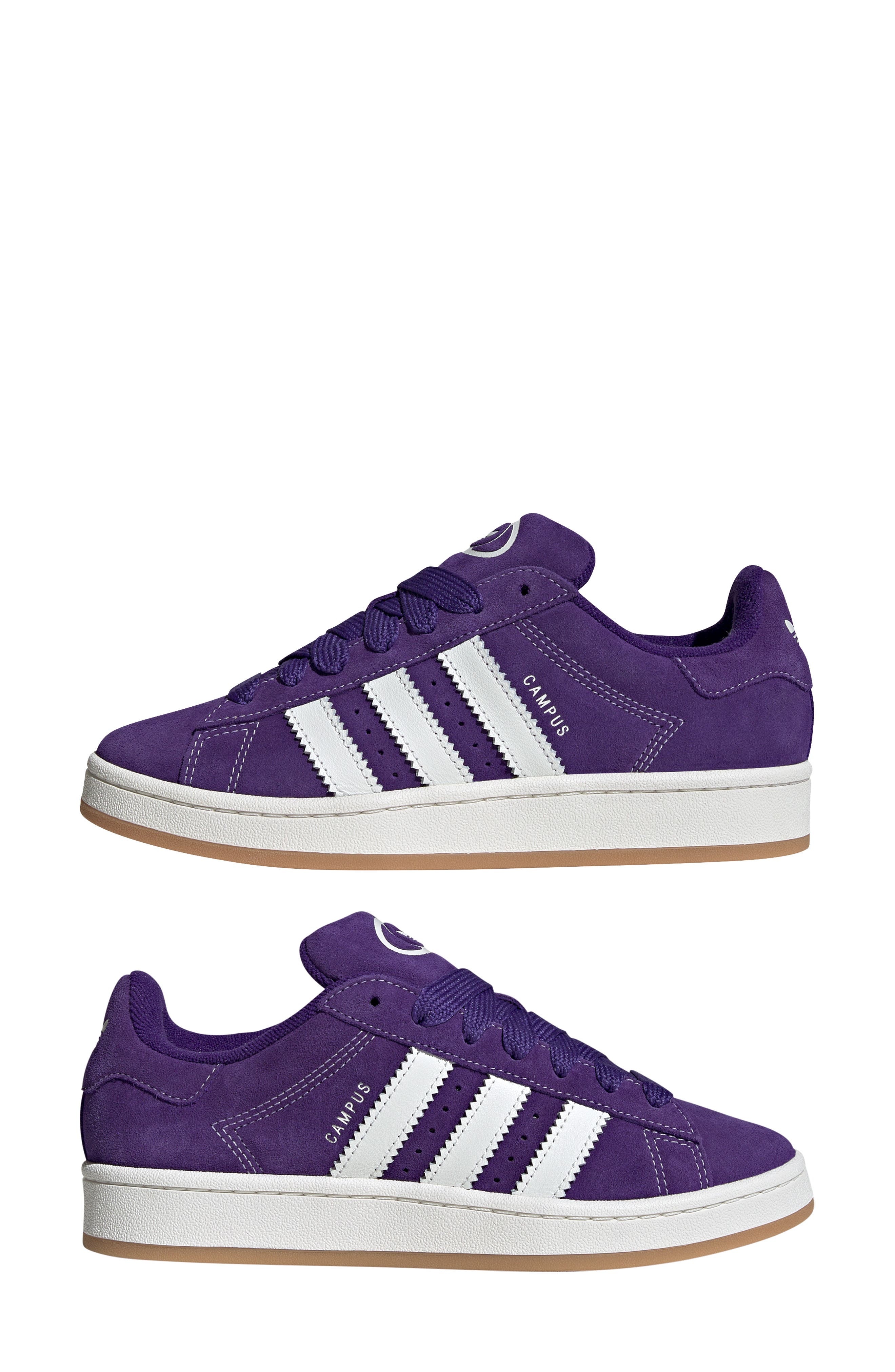 adidas Campus 00s Sneaker in Collegiate Purple/White/Gum at Nordstrom - 7