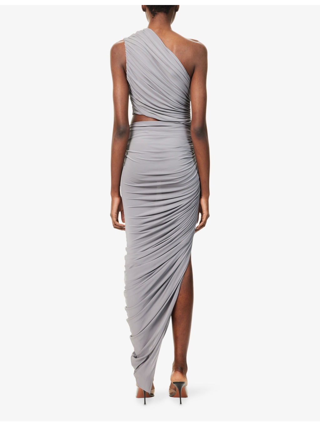Cut-Out Draped Stretch-Woven Maxi Dress - 4