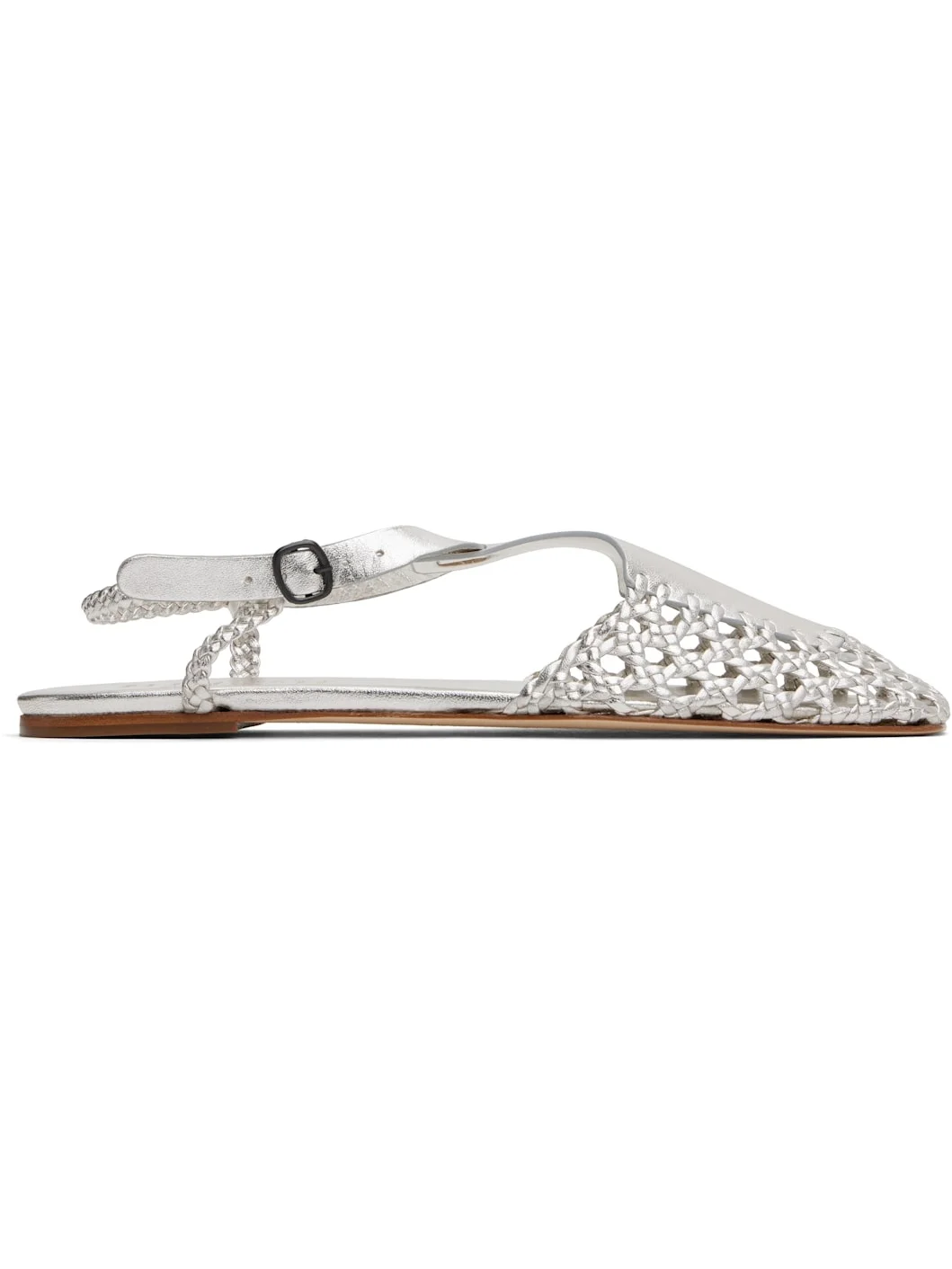 Silver Reixa Metallic Sandals - 1