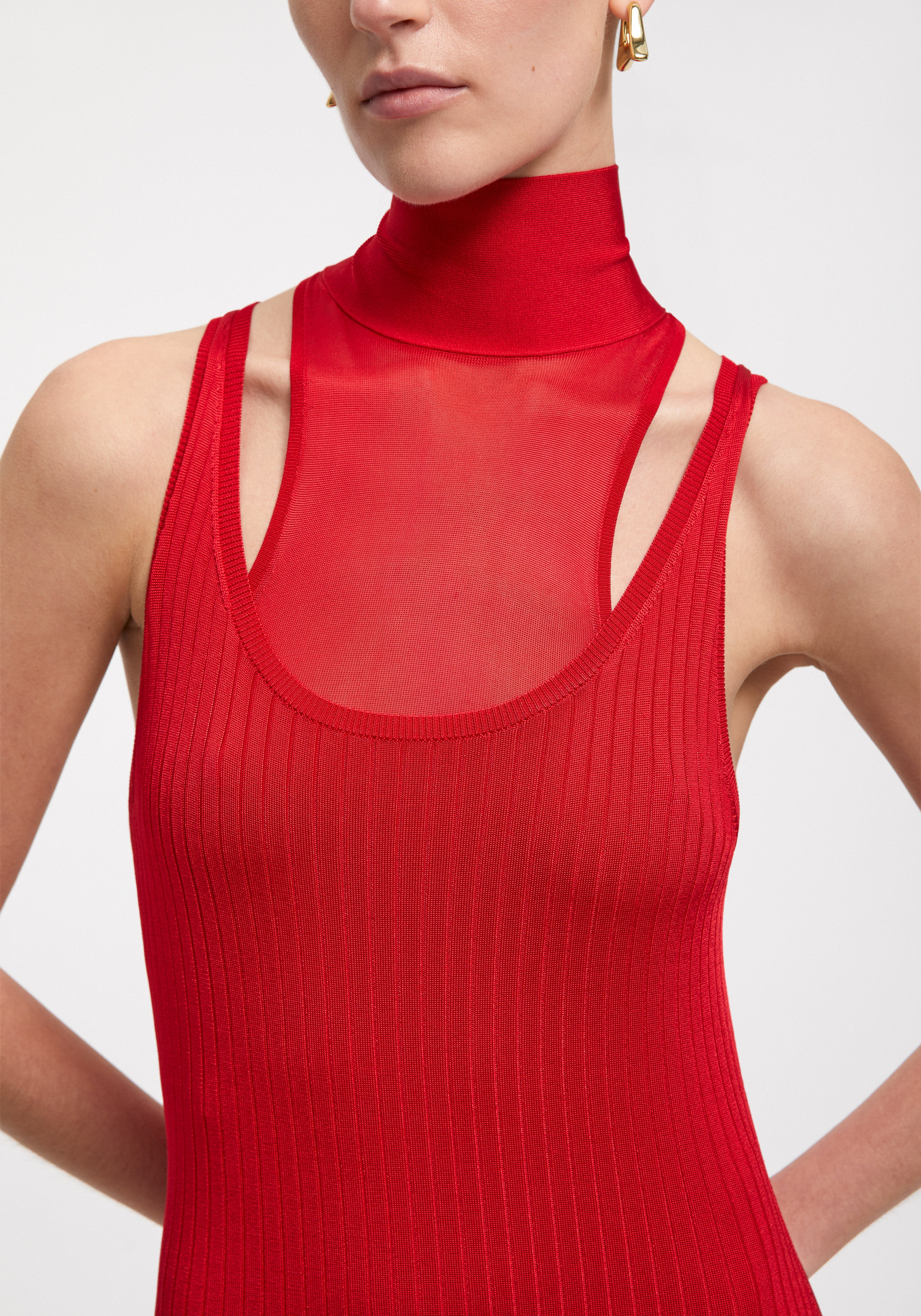 CAY
Scarf-detail maxi dress - 4