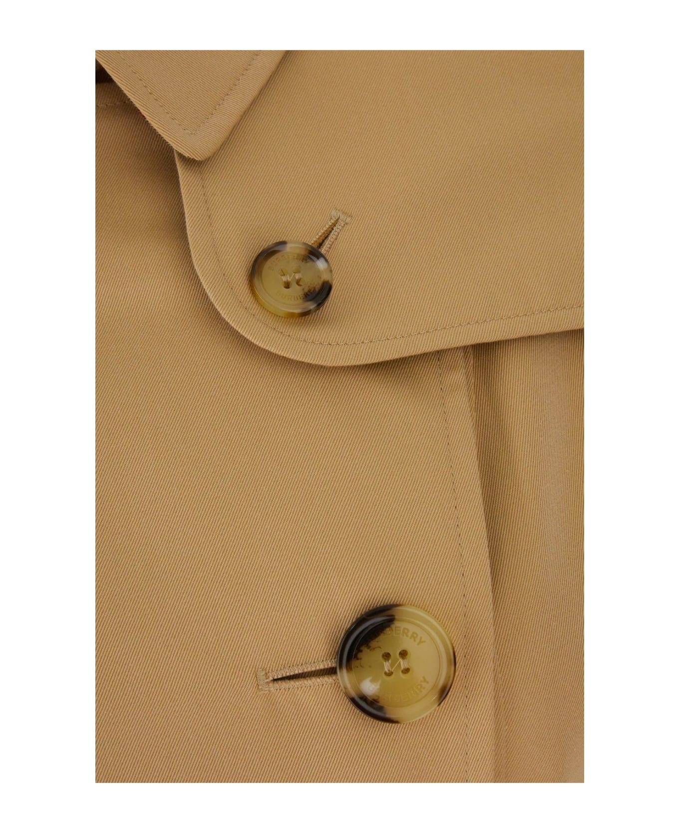 Double Breasted Belted Trench Coat - 3