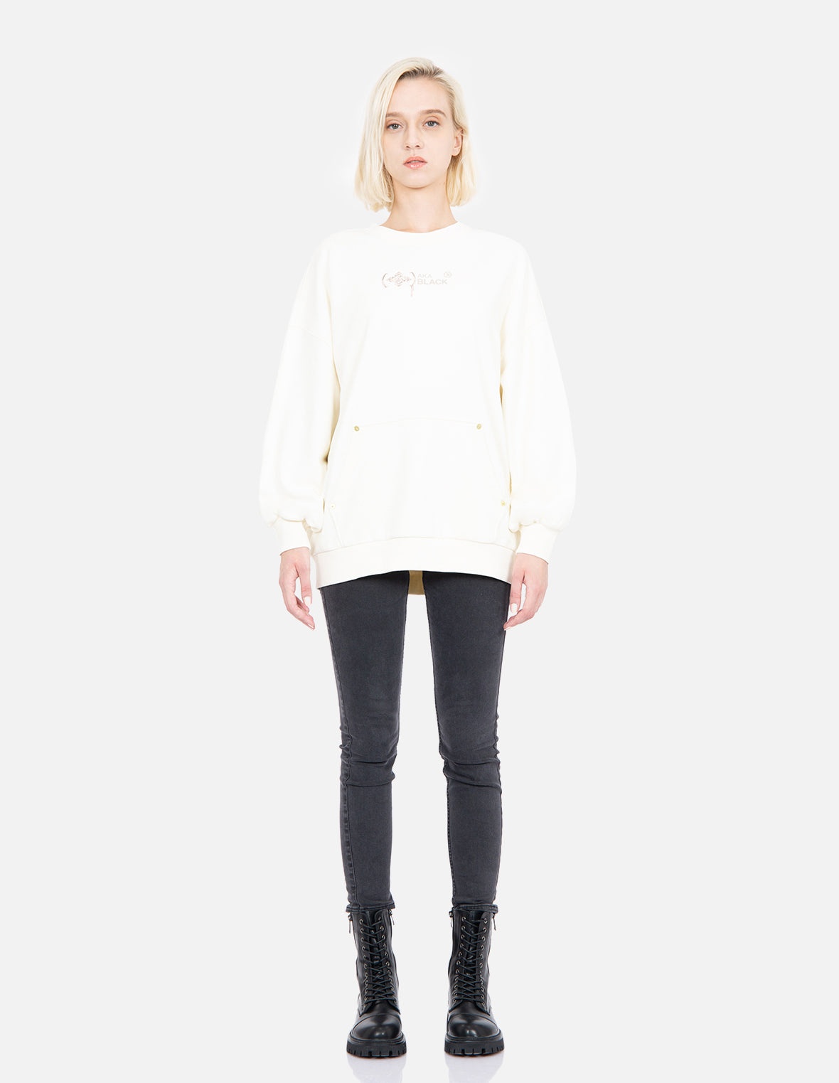 Graffiti Logo Print Sweatshirt - 6
