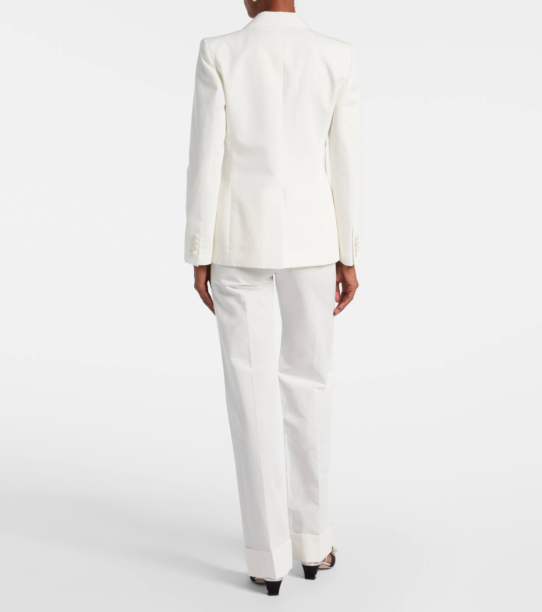 Cotton and linen blazer - 3