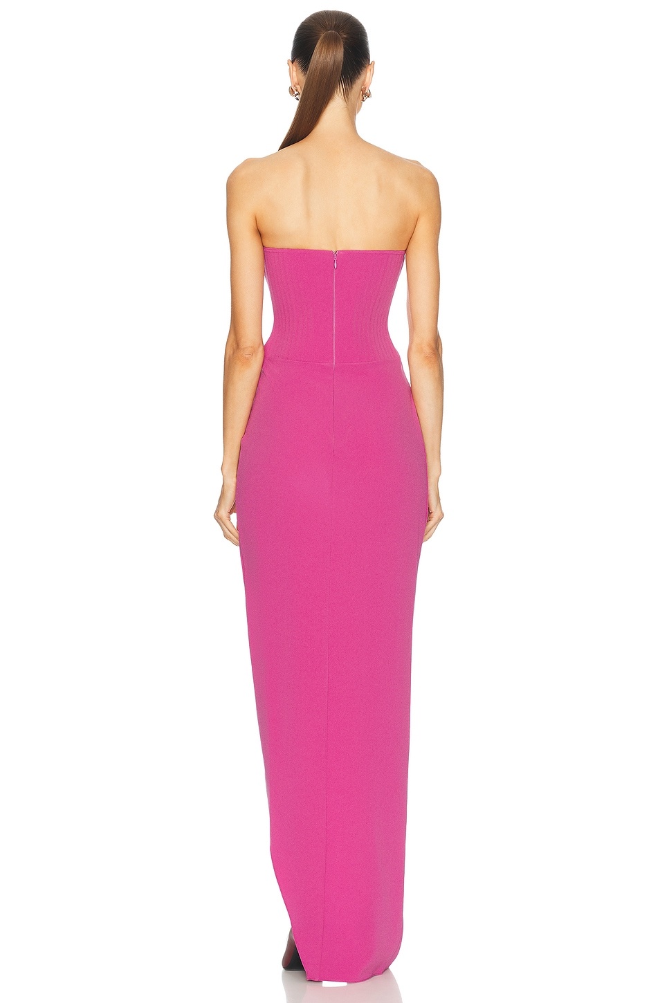Asymmetric Corset Gown - 4