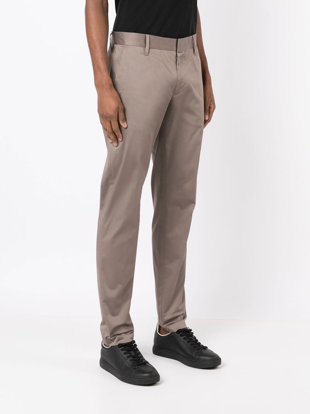 slim-cut tailored trousers - 3