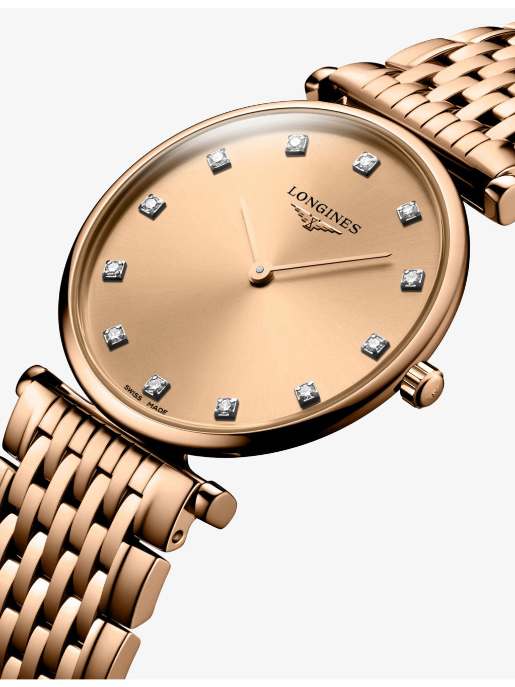 L4.512.1.90.8 La Grande Classique De Longines Red PVD-Coated and 0.081ct Diamond Quartz Watch - 3
