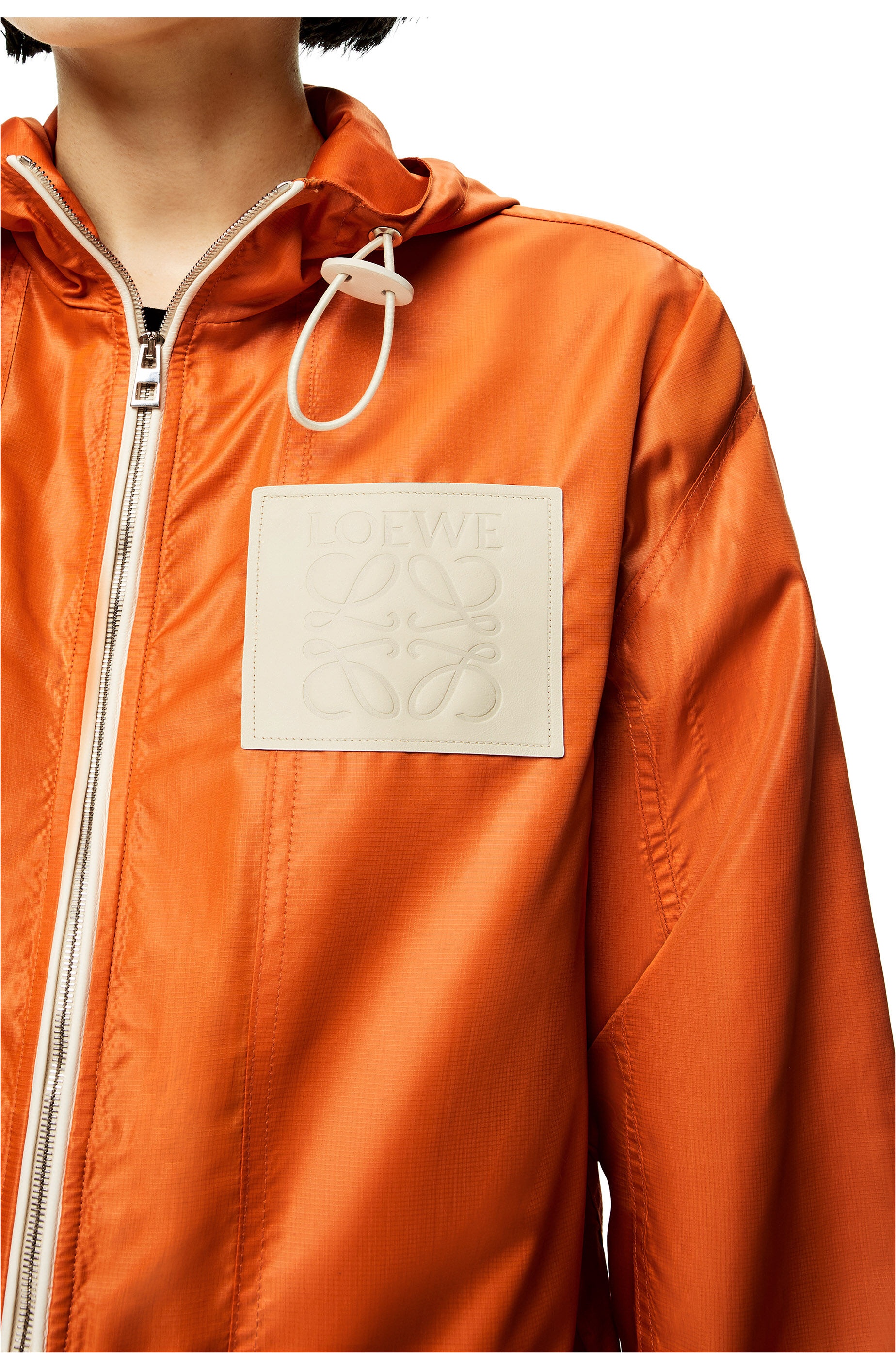 Hooded jacket in ripstop shell - 5