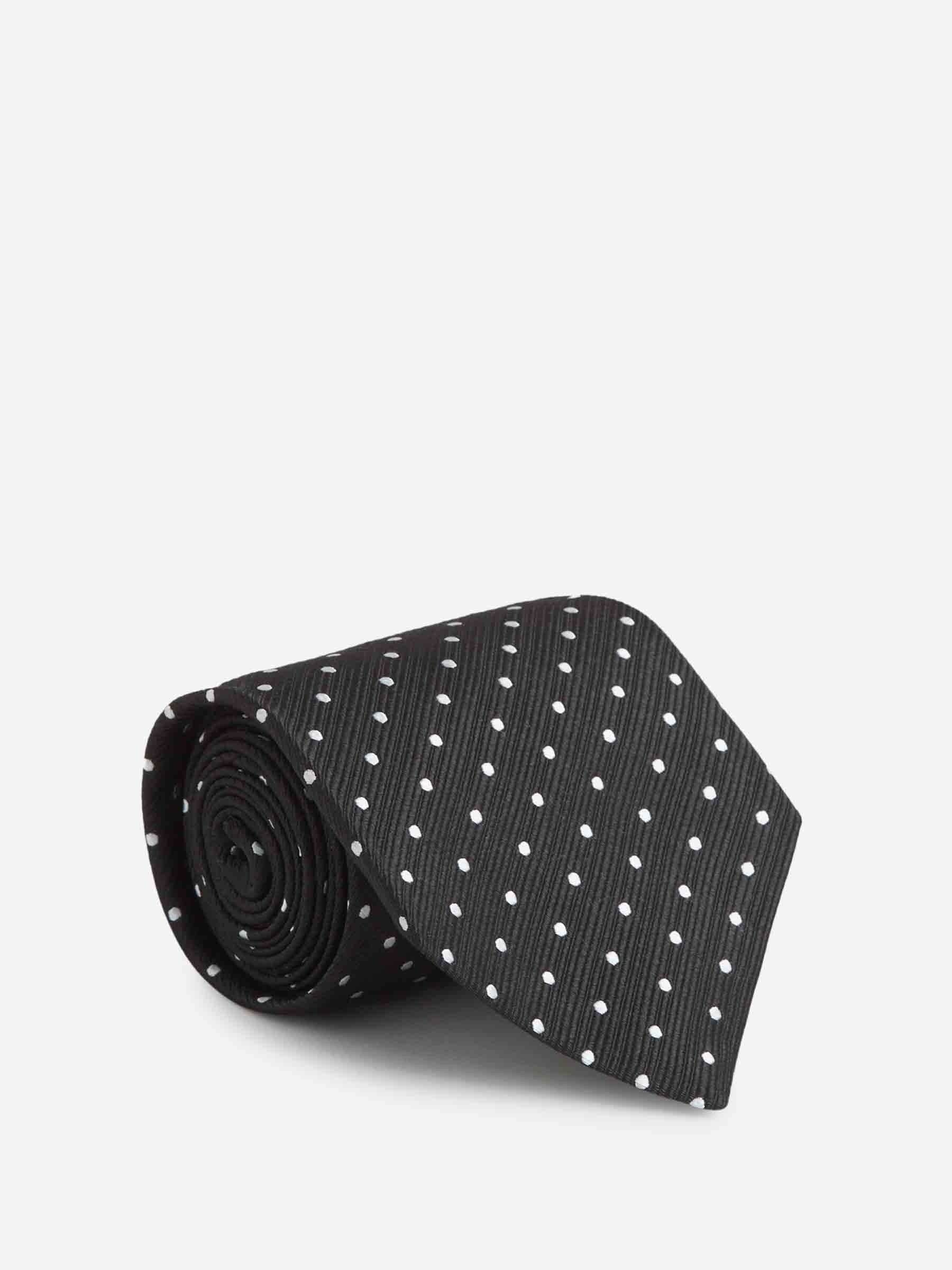 POLKA DOT SILK TIE - 1