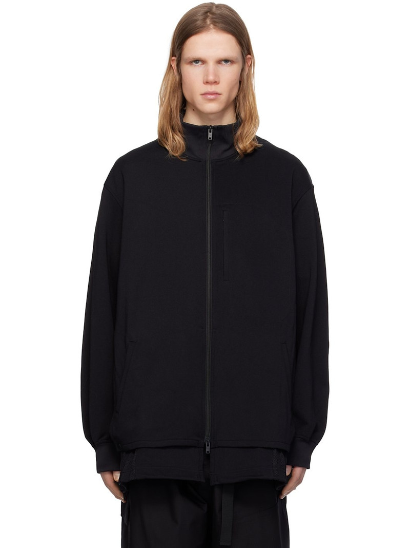 Black 3 Stripes Relaxed Jacket 1