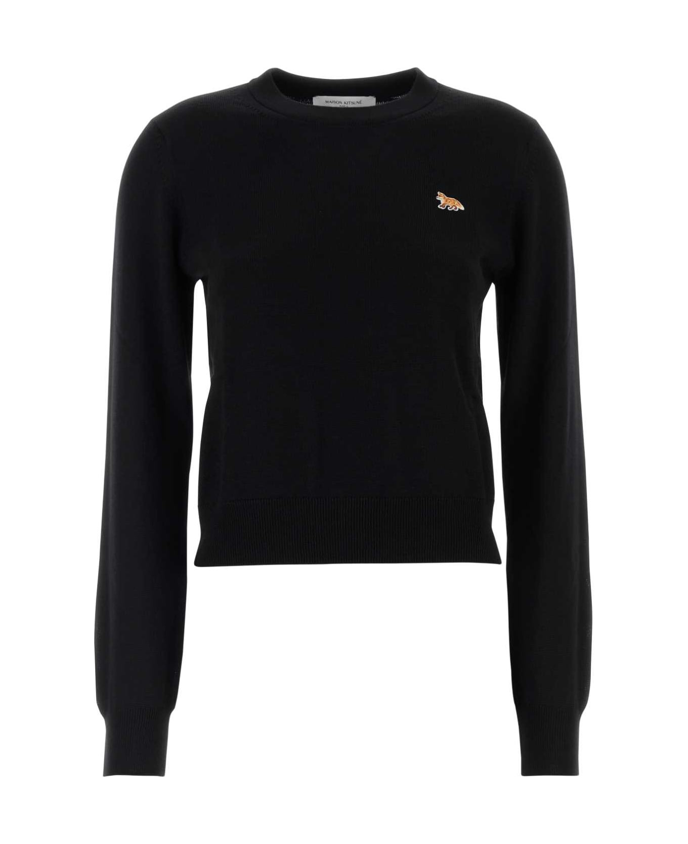 Black Wool Sweater - 1