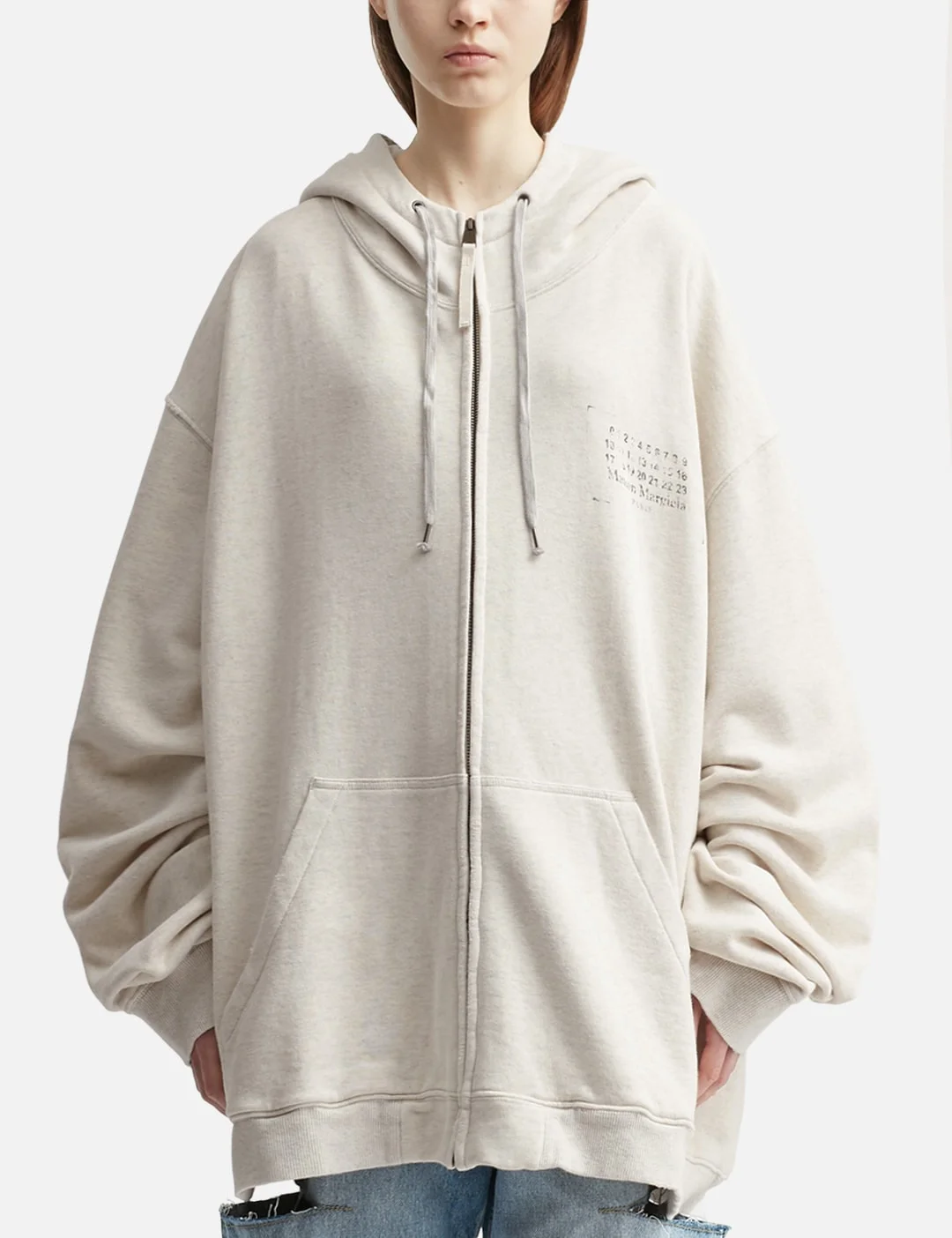 STAMP LOGO ZIP HOODIE - 1